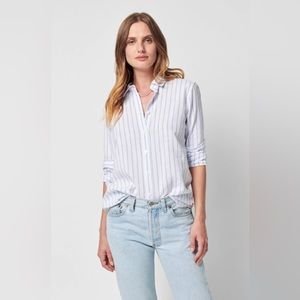 Faherty linen blend button up size large. Like new